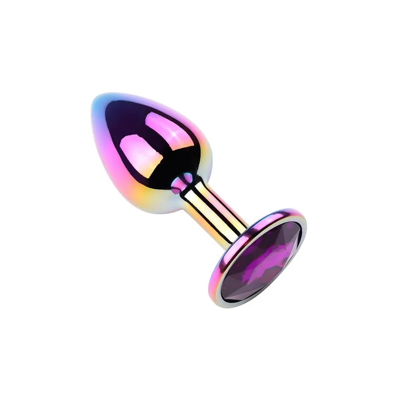 Plug Anal Colorido com Pedra Redonda Vip Mix
