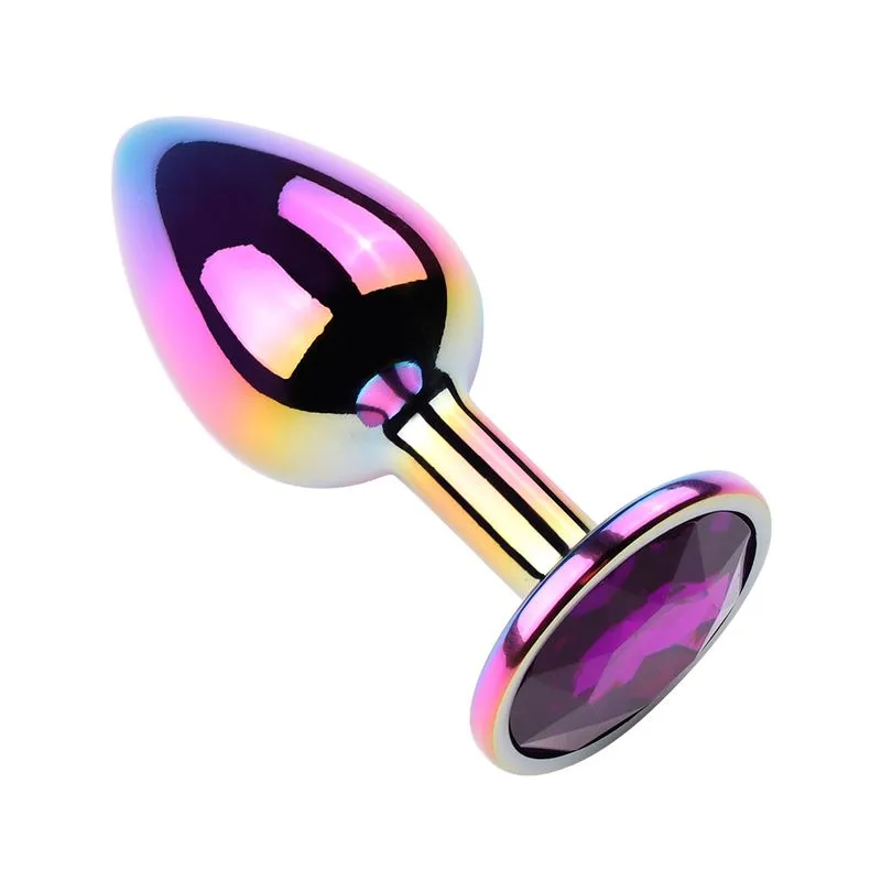 Plug Anal Colorido com Pedra Redonda Vip Mix
