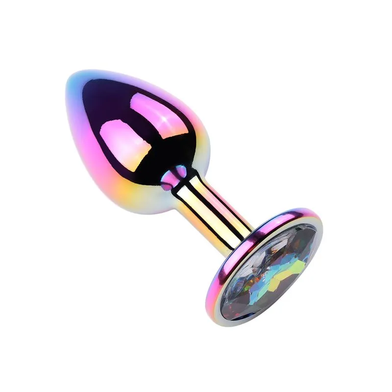 Plug Anal Colorido com Pedra Redonda Vip Mix