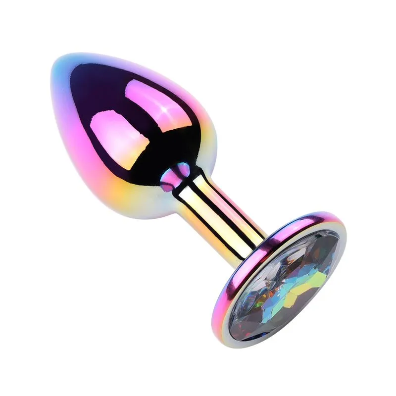 Plug Anal Colorido com Pedra Redonda Vip Mix