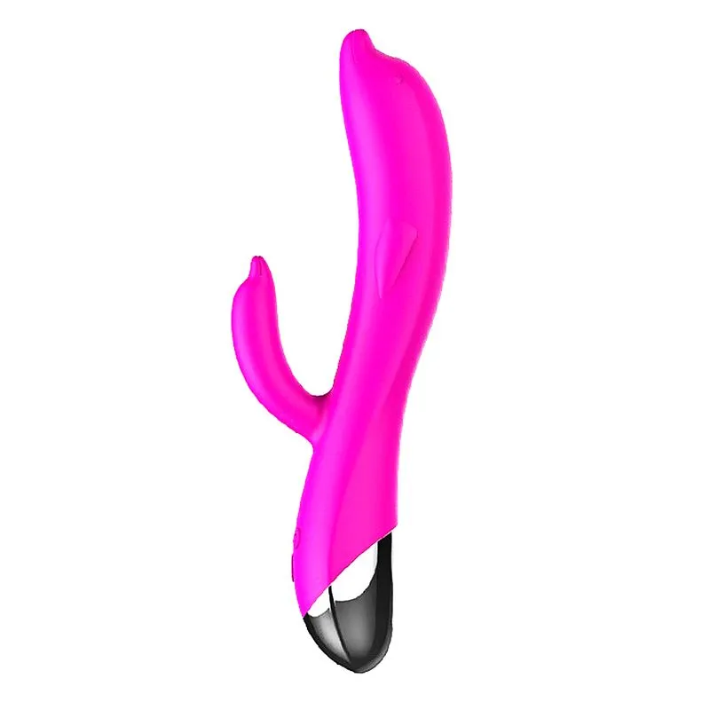 Vibrador em Formato de Golfinho com Estimulador de Clitóris com 6 Modos de Vibração Sexy Import