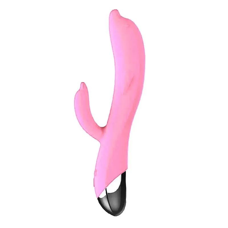 Vibrador em Formato de Golfinho com Estimulador de Clitóris com 6 Modos de Vibração Sexy Import