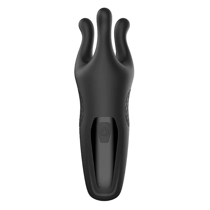 Trident S-Hande Massageador de Glande e Escroto 9 Modos de Vibração e Rotação Sexy Import