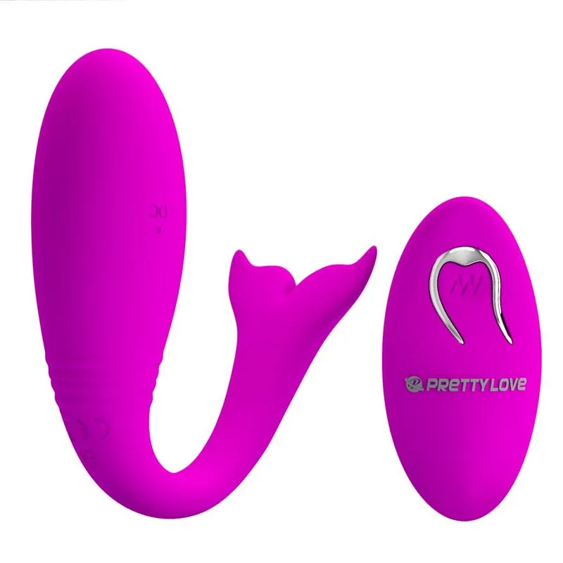 Jordyn Pretty Love Vibrador para Casal em Formato de Baleia com 12 Modos de Vibração Vip Mix
