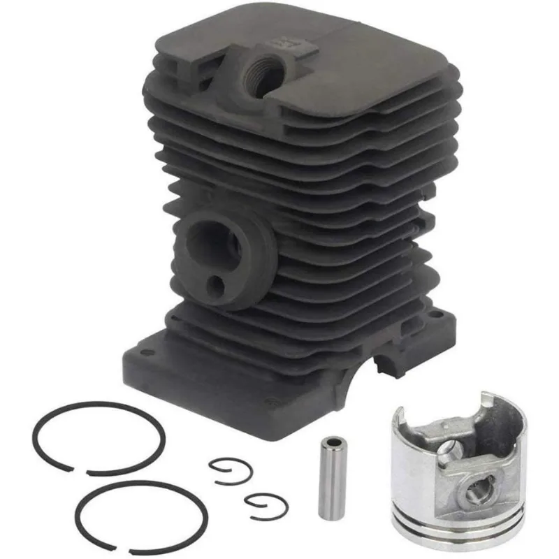 Kit Cilindro Pistão Anéis Motosserra St Ms170 170 Em Nikasil