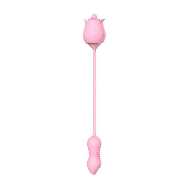 Rose Pro 7 Estimulador de Clitoris e Ponto G com 9 Modos de Vibração e Lingua Sexy Import