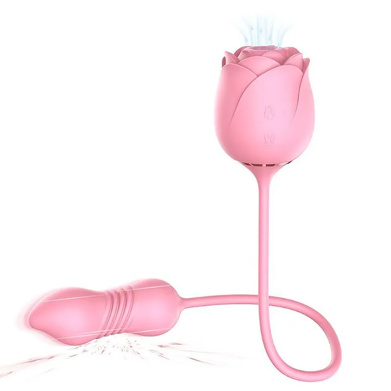 Immortal Flower 5 Estimulador de Clitoris e Ponto G com Pulsação e Vai e Vem Sexy Import