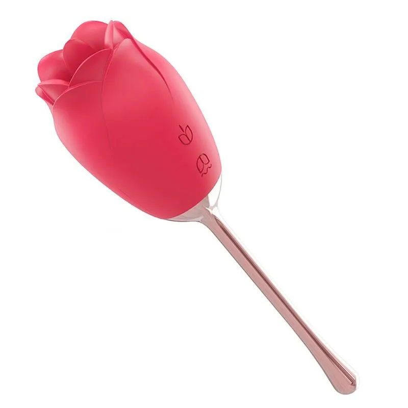 Succubus Estimulador de Clitóris em Formato de Rosa com 9 Modos de Vibração e Língua Sexy Import