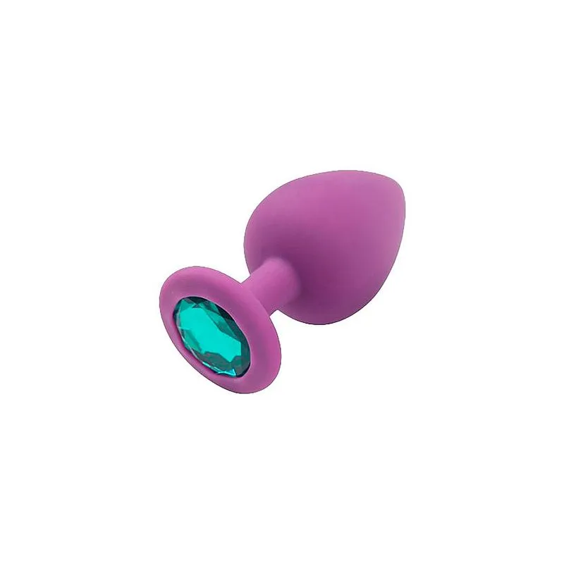 Plug Anal Redondo em Silicone com Pedra Sexy Import