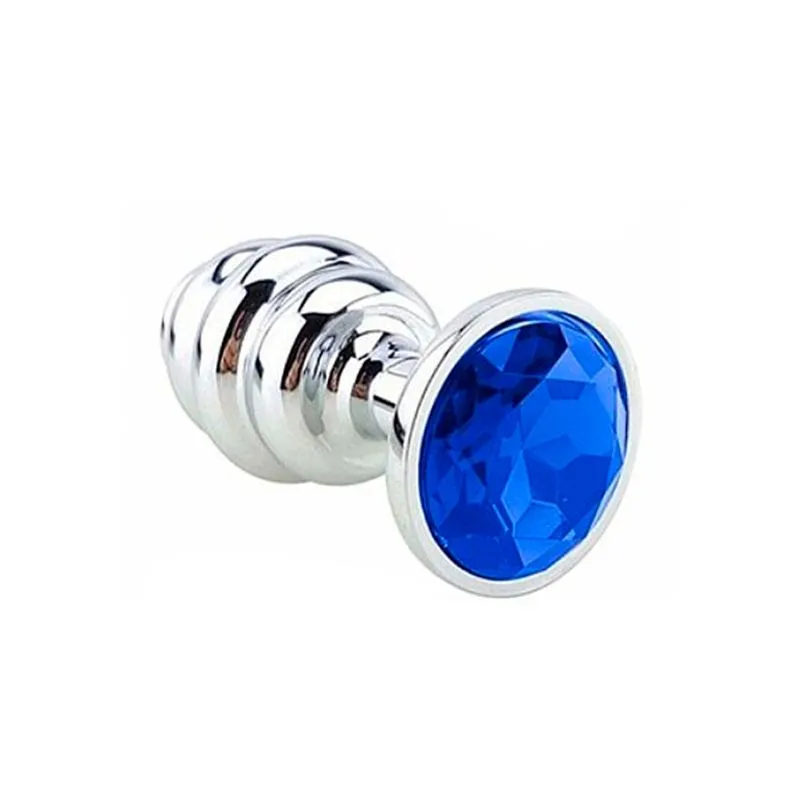 Plug Anal de Aço Inoxidável Escalonado com Cristal Sexy Import