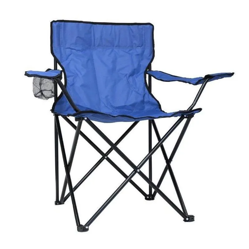 Cadeira Camping com Braço Dobrável Porta Copo Várias Cores IMPORTWAY