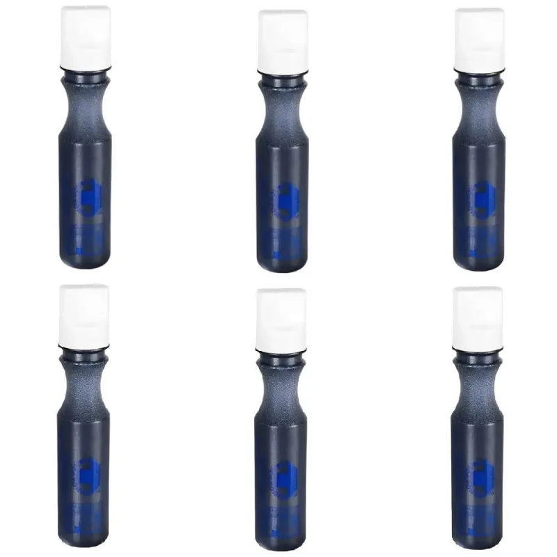 Kit 6 Marcadores Industriais 2mm Preto 60ml M26-pt60-2 Baden