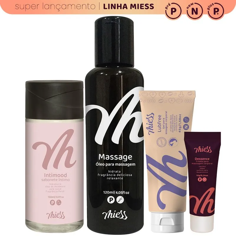 Kit Completo Linha Miess Pré Care, Now Care e Plus Care