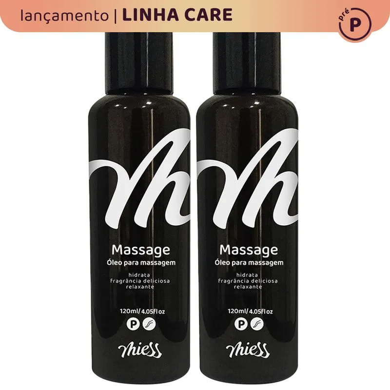 Kit 2 Massage Óleo de Massagem com Fragrância Afrodisíaca Linha Pré Care 120ml Miess