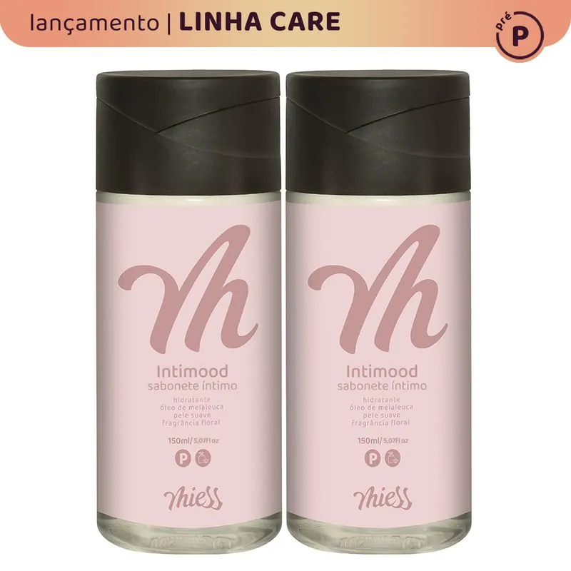 Kit 2 Intimood Sabonete Íntimo Hidratante Linha Pré-Care Miess