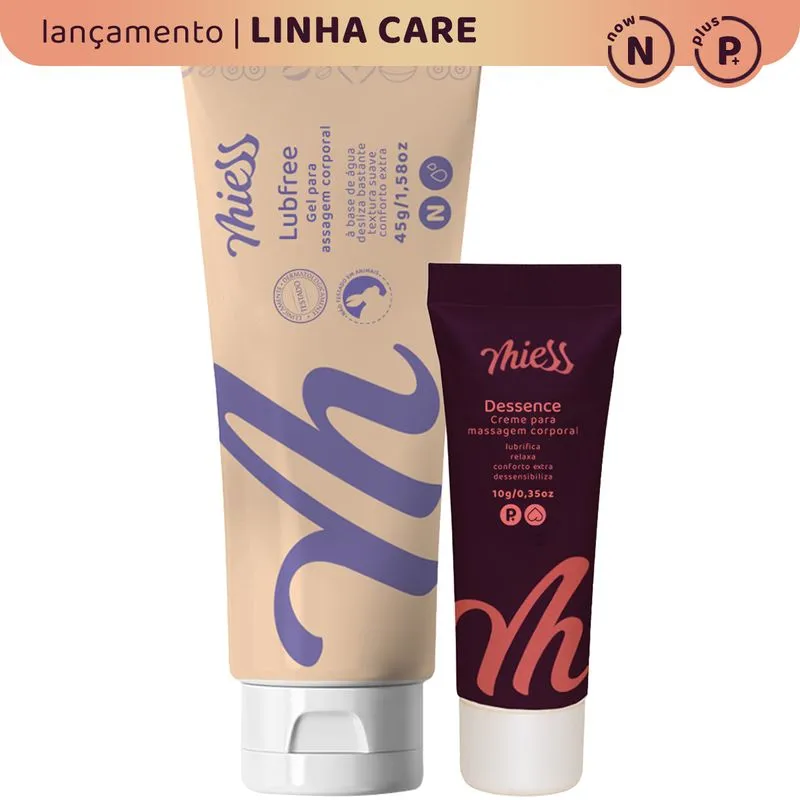 Kit Lubfree e Dessense Linha Care Miess