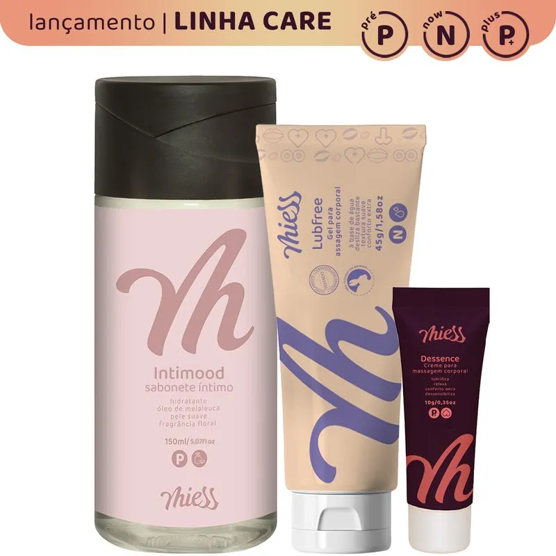 Kit Intimood, Lubfree e Dessense Linha Care Miess