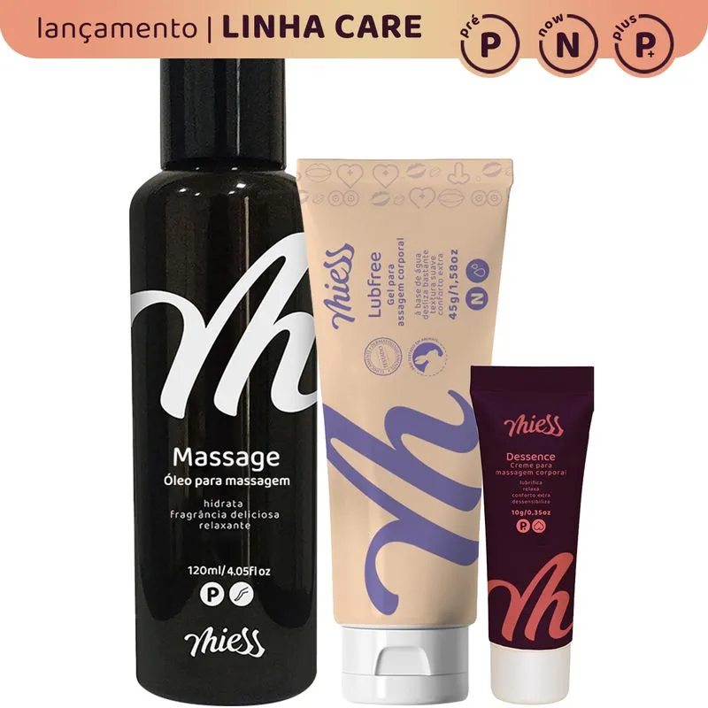 Kit Lubfree, Massage e Dessense Linha Care Miess