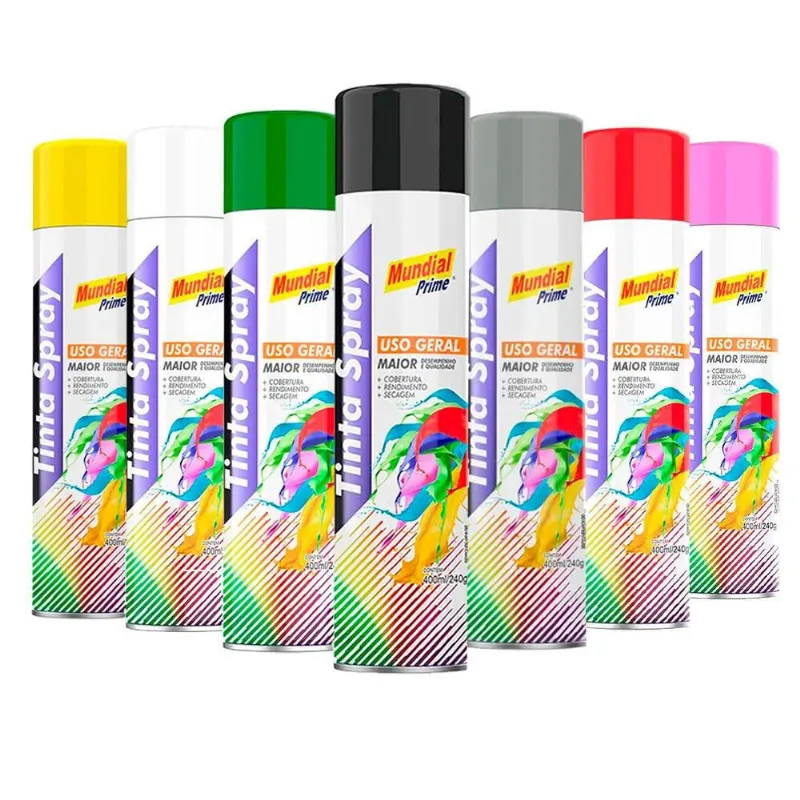 Tinta Spray 400ml Várias Cores mundial prime