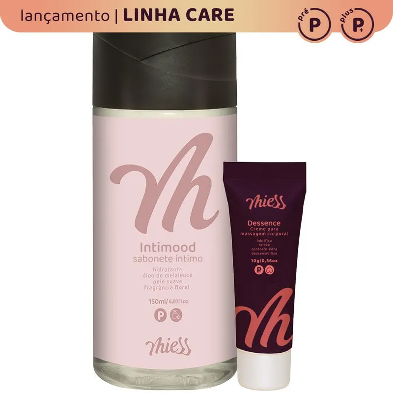 Kit Intimood e Dessense Linha Care Miess