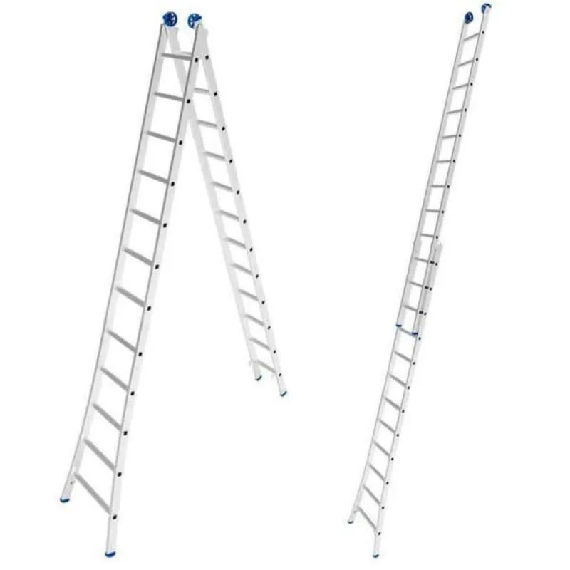 Escada de Alumínio Extensiva 2 x 12 Degraus 3,65 x 6,17 Metros evald