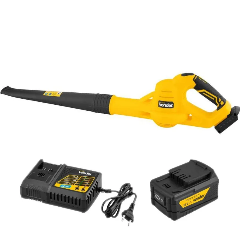 Soprador De Folhas Com Bateria 18v E Carregador Rápido Vonder