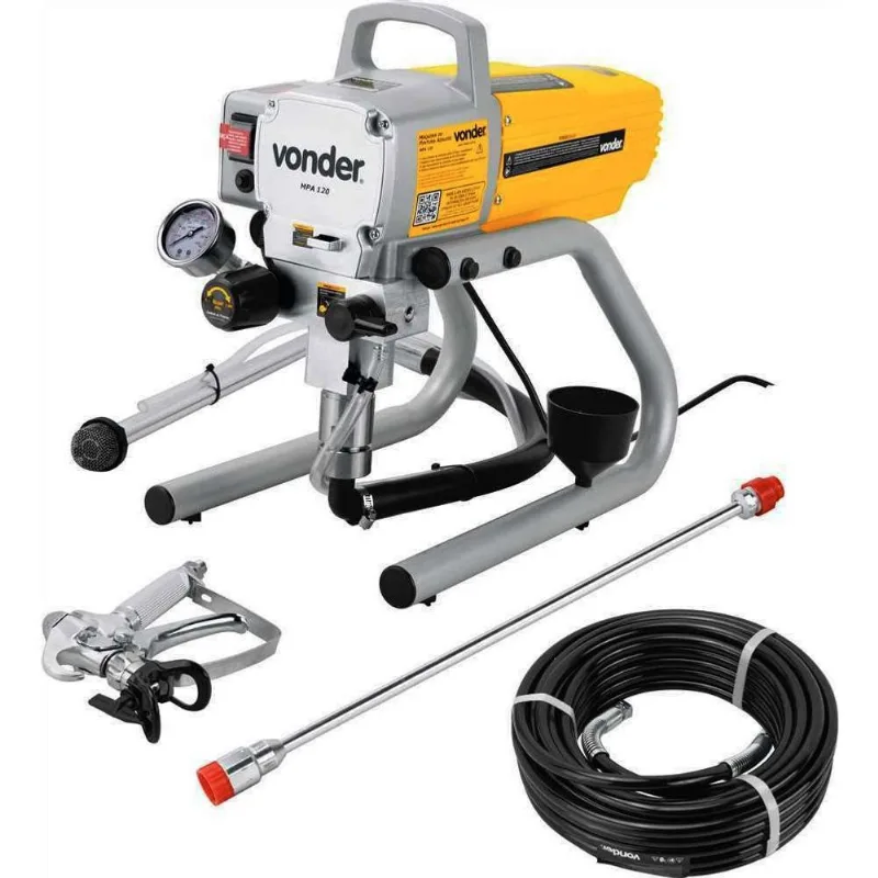 Máquina de Pintura Airless 220V mpa 120 1,2HP vonder Máquina De Pintura Airless 1,2hp Mpa 120 Vonder 220v