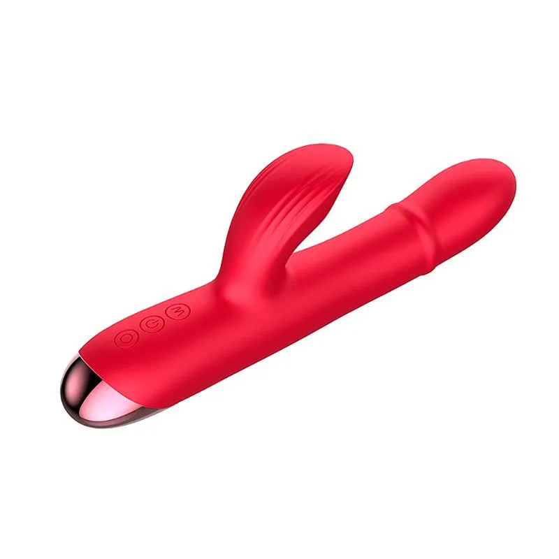 Vibrador de Ponto G e Clitóris com Anel Sobe e Desce e 10 Modos de Vibração e Pulsação Sexy Import