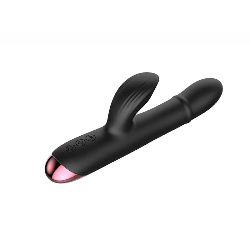 Vibrador de Ponto G e Clitóris com Anel Sobe e Desce e 10 Modos de Vibração e Pulsação Sexy Import