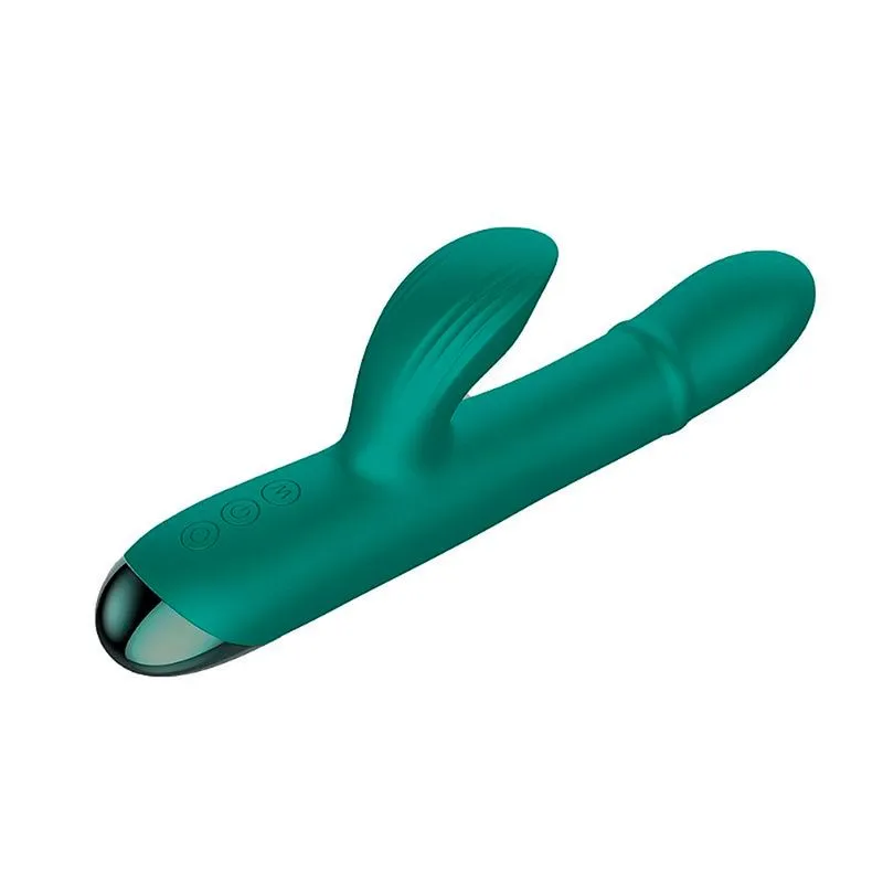 Vibrador de Ponto G e Clitóris com Anel Sobe e Desce e 10 Modos de Vibração e Pulsação Sexy Import