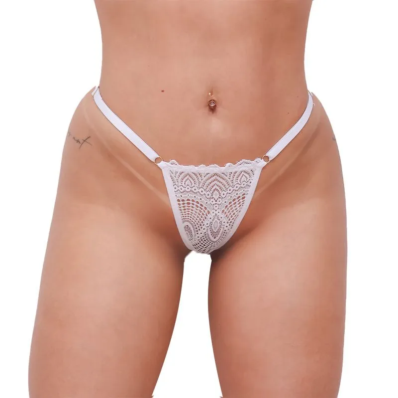 Calcinha Fio "Trepadeira" com Strass Tallyta Moda Apimentada