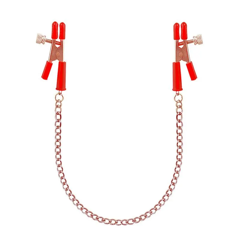 Grampos para Mamilos com Presilhas Ajustáveis e Corrente Sexy Import