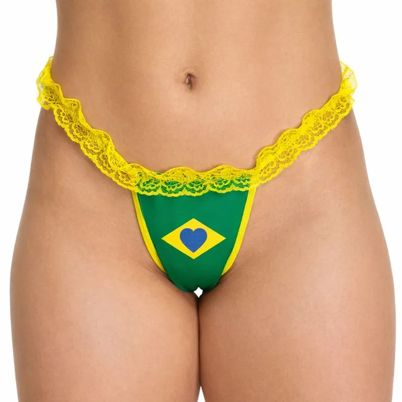 Tanga Fio Brasil com Babado Pimenta Sexy