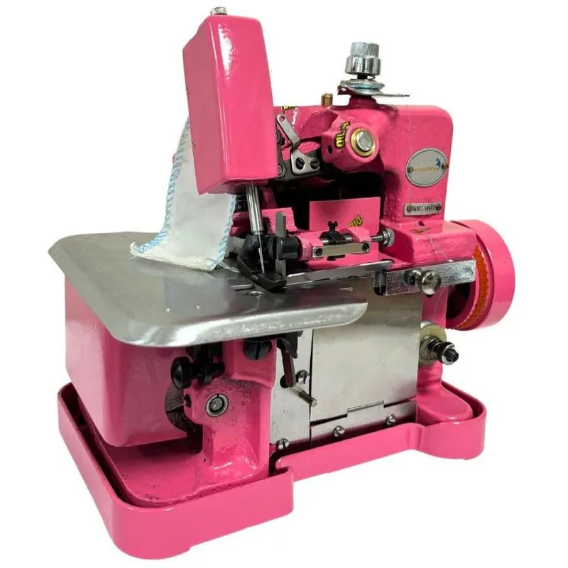 Máquina de Costura Portátil Overlock 150W Rosa importway