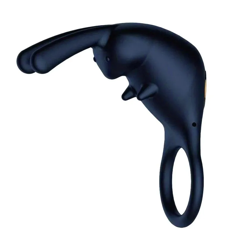 Anel Peniano Recarregável com Estimulador Clitoriano Rabbit 3R Import