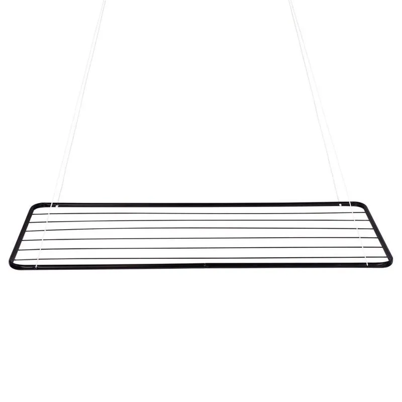 Varal De Teto 1.20m X 56cm Preto 006030 Mor