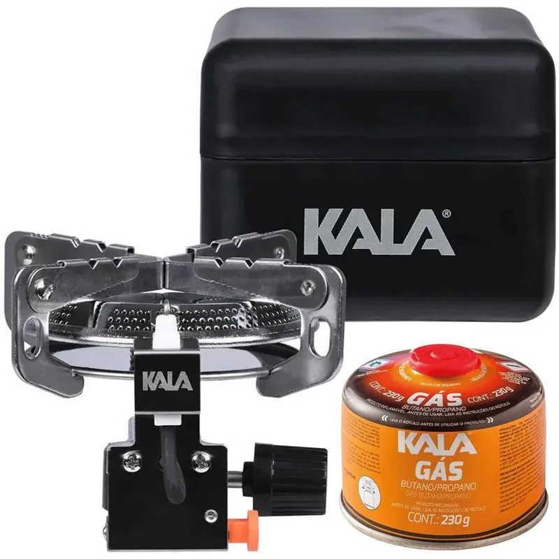 Fogareiro Portátil Camper Com Gás 230gr Kala