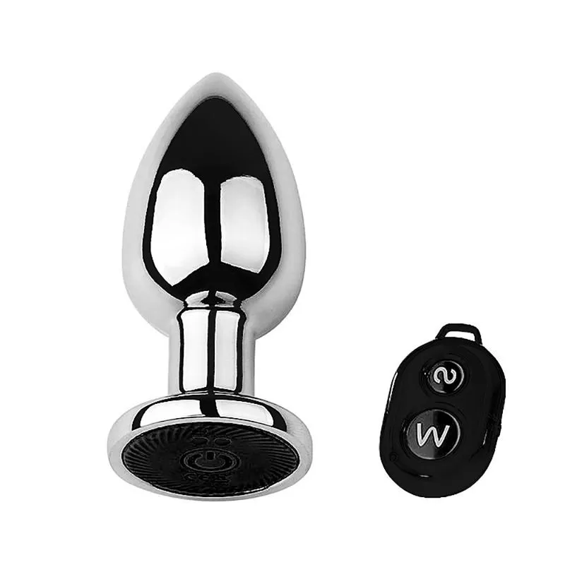 Plug Anal de Aço com 10 Modos de Vibração e Controle Remoto via Wireless Sexy Import