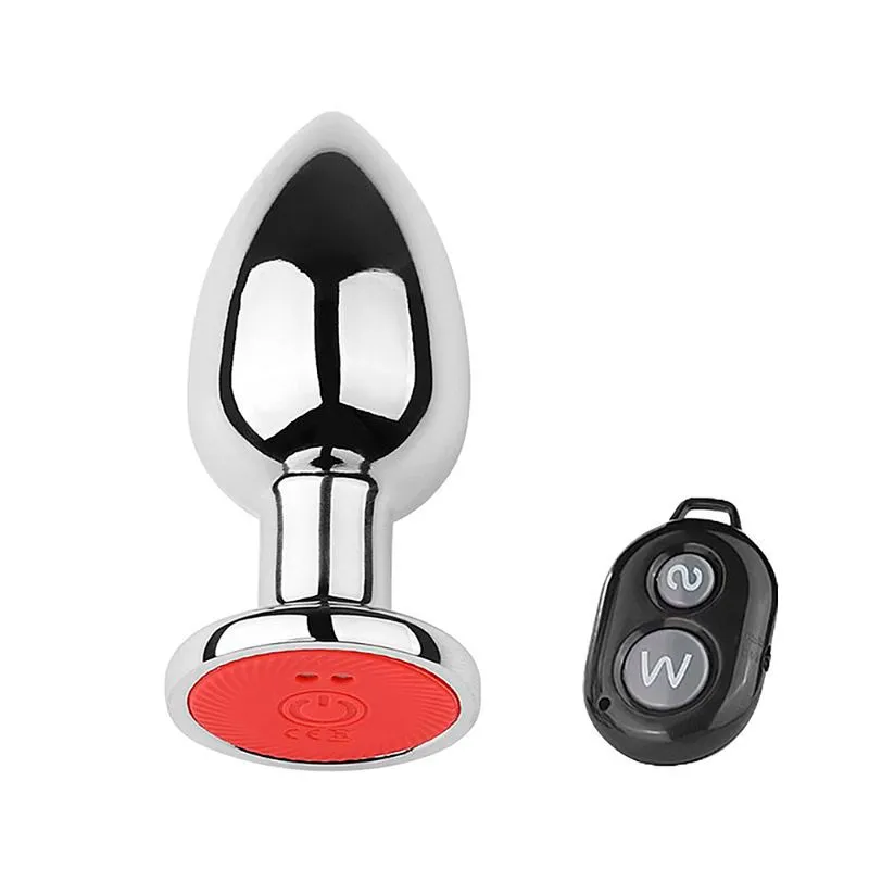 Plug Anal de Aço com 10 Modos de Vibração e Controle Remoto via Wireless Sexy Import