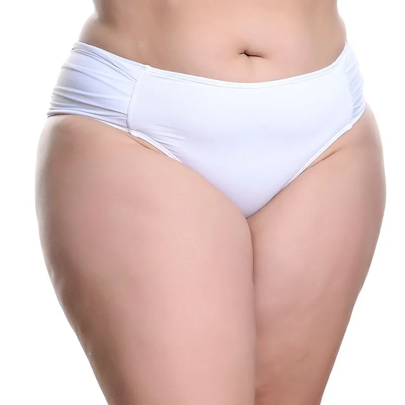 Biquíni Calcinha Plus Size com Drapeado Lateral Hot Love