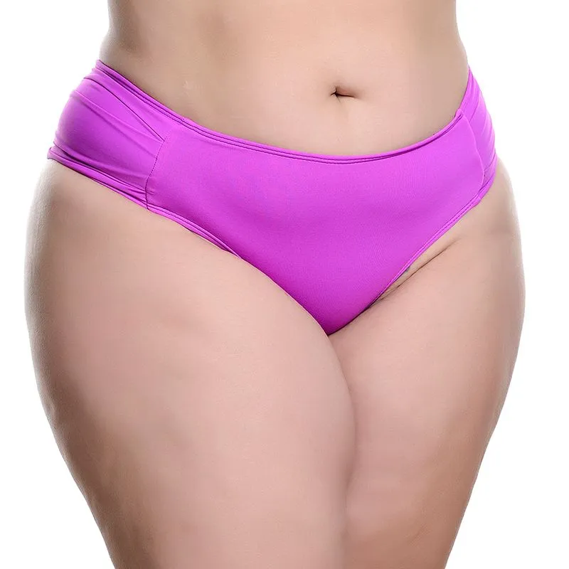 Biquíni Calcinha Plus Size com Drapeado Lateral Hot Love