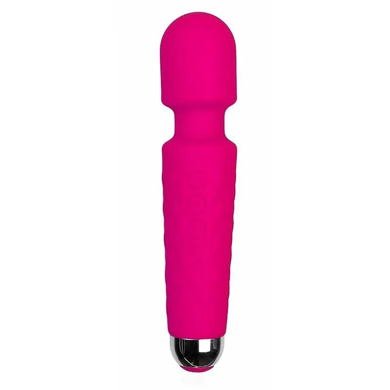 Massageador Varinha em Silicone com 20 Modos de Vibração Sexy Import
