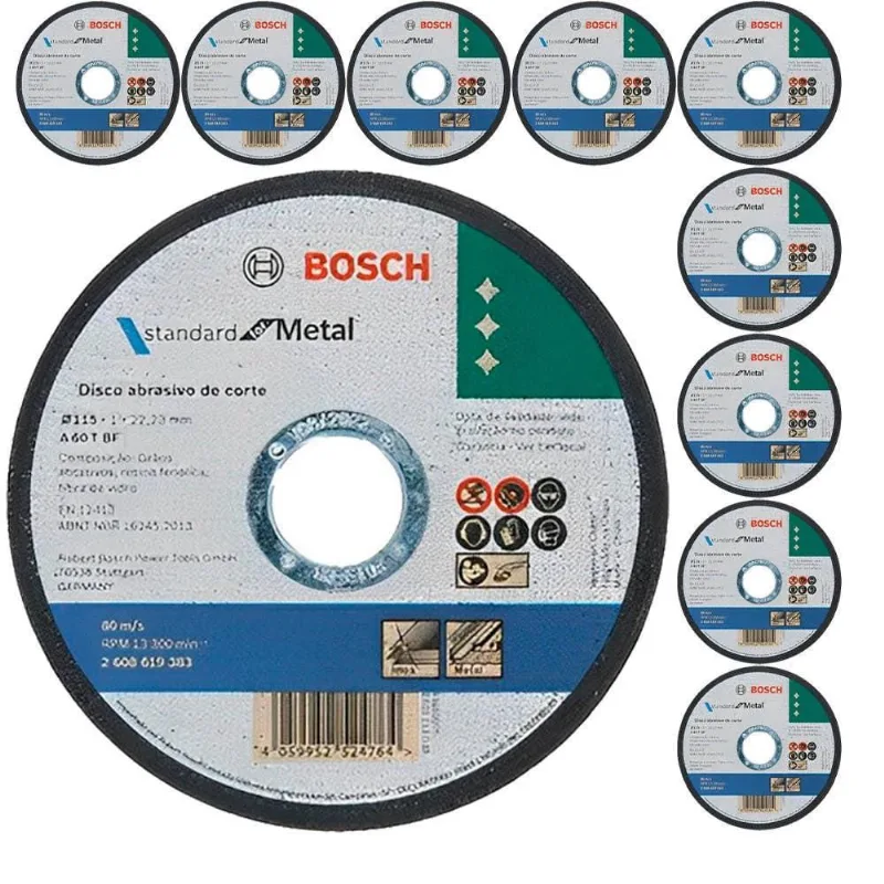 Disco de Corte 115 mm X 1,0 mm Standard For Metal 10x bosch