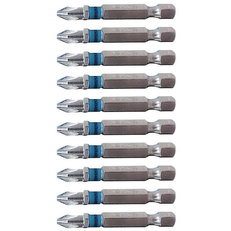 Bits Phillips 1/4 pol 70 mm PH2 com 10 Peças gross