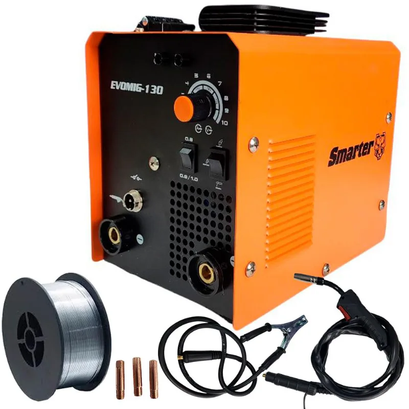 Solda Inversora Multiprocesso 130A MIG TIG Eletrodo 220V EVOMIG 130 SMARTER