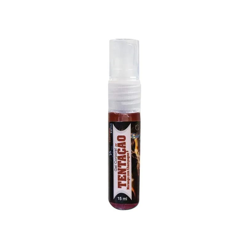 Spray Gel Corporal Tentação Morango com Champagne 15ml Garji