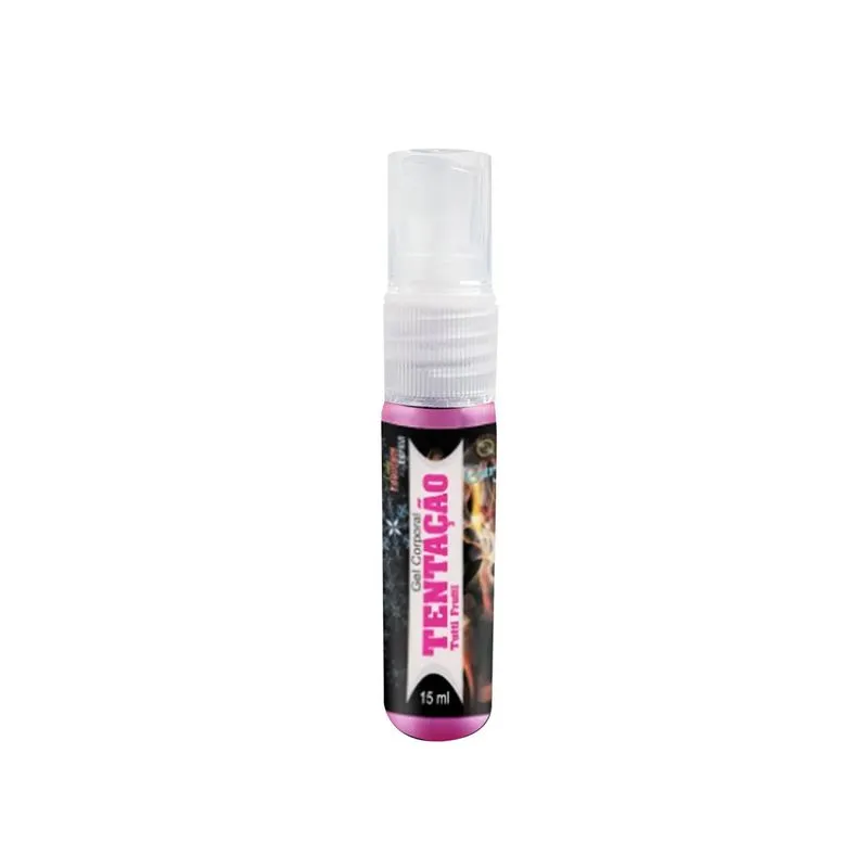 Spray Gel Corporal Tentação Morango com Champagne 15ml Garji Spray Gel Corporal Tentação Tutti Fritti 15ml Garji