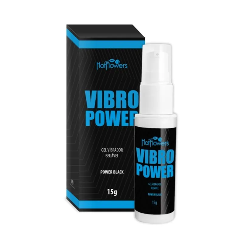 Vibro Power Gel Vibrador Beijável 15g Hot Flowers