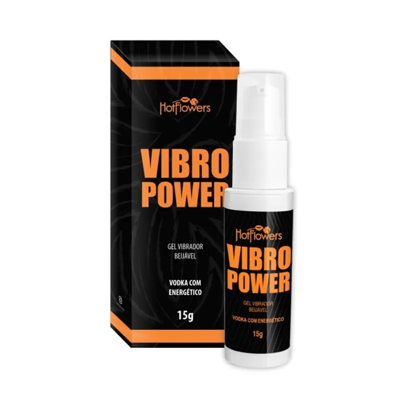 Vibro Power Gel Vibrador Beijável 15g Hot Flowers