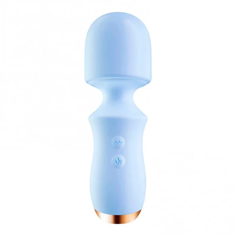 Mini Massageador Varinha com 10 Modos de Vibração e Função Aquecimento Vip Mix